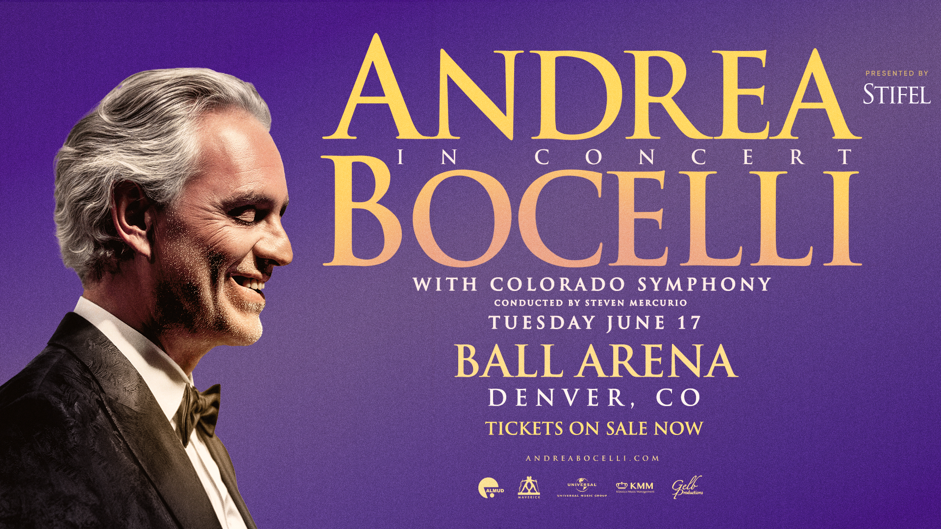 Andrea Bocelli in Concert with Colorado Symphony